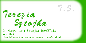 terezia sztojka business card